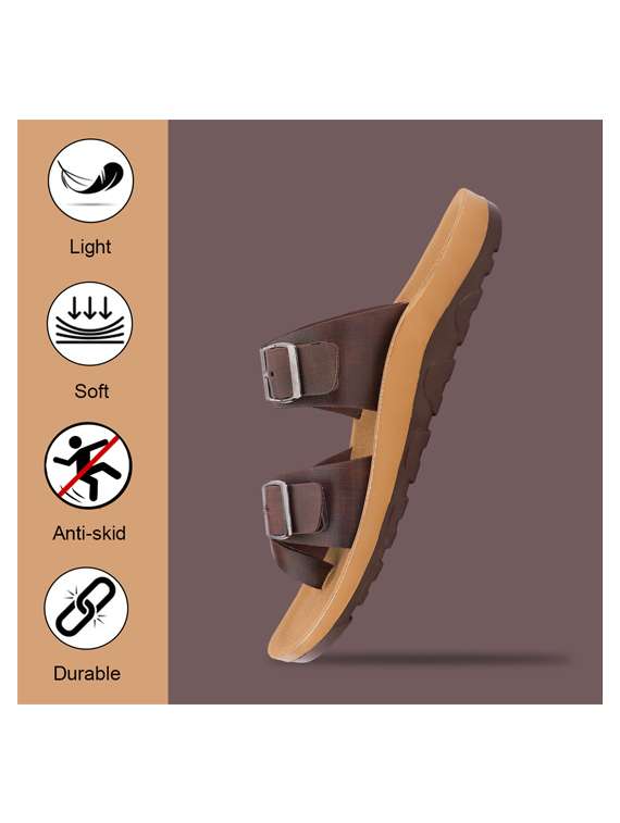 men solid toe seperator sandal - 22186247 -  Standard Image - 5