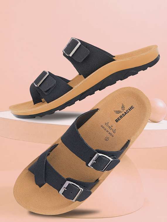 men solid toe seperator sandal