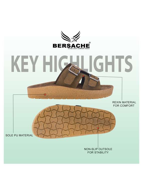 men solid toe seperator sandal - 22186250 -  Standard Image - 5