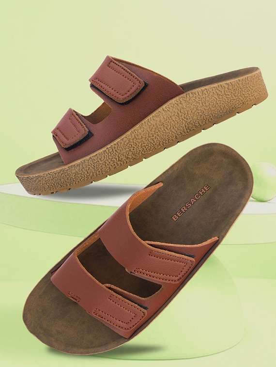 men solid toe seperator sandal