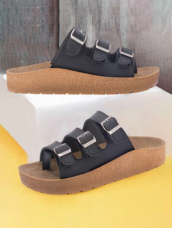 men solid toe seperator sandal