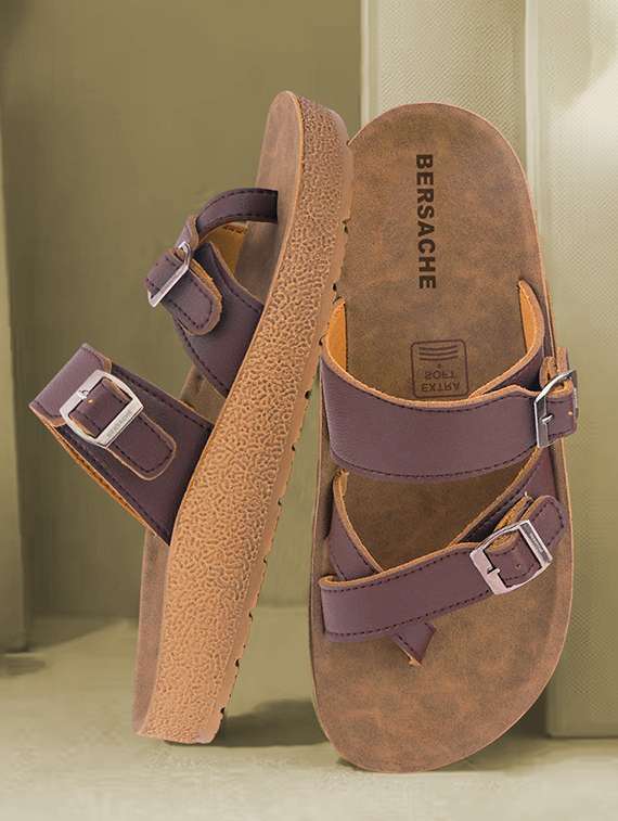 men solid toe seperator sandal