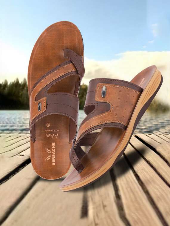 men color block toe seperator sandal