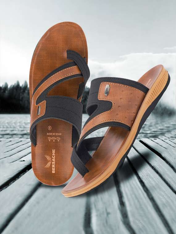 men color block toe seperator sandal