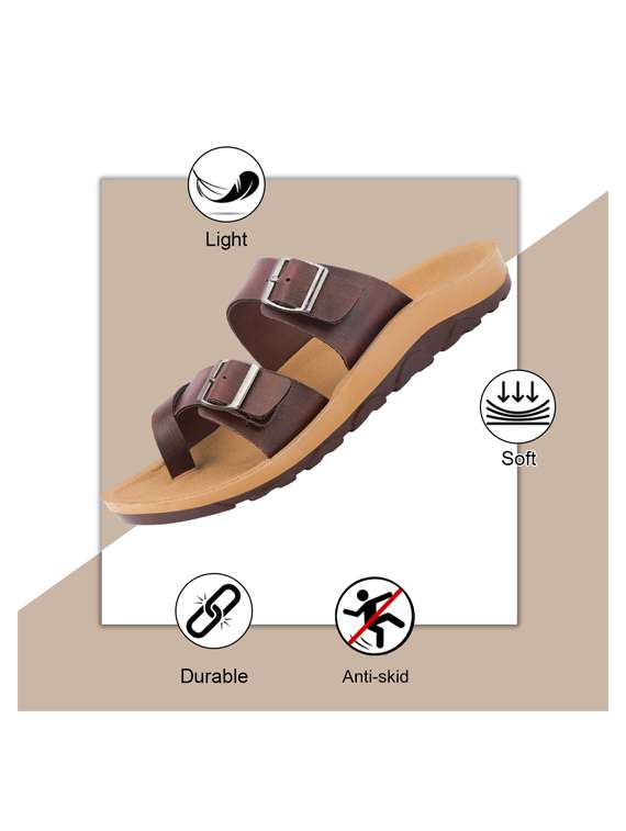 men solid toe seperator sandal - 22186257 -  Standard Image - 5