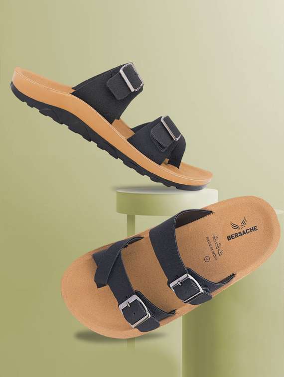 men solid toe seperator sandal