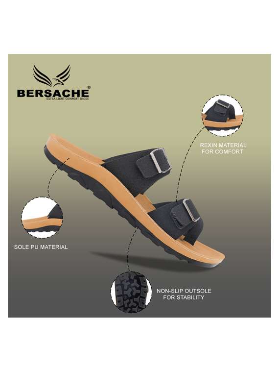 men solid toe seperator sandal - 22186258 -  Standard Image - 5