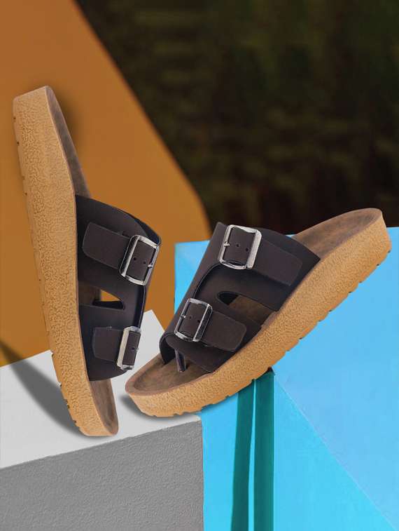 men solid toe seperator sandal