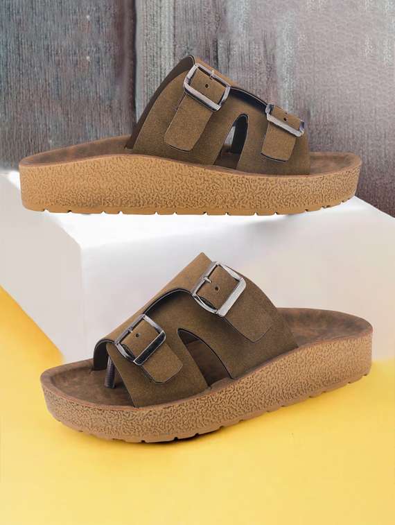 men solid toe seperator sandal