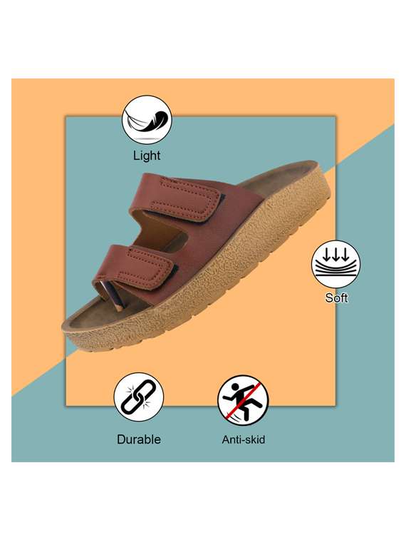 men solid toe seperator sandal - 22186261 -  Standard Image - 5