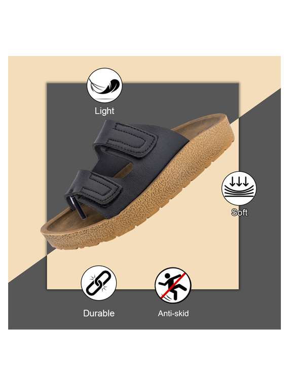 men solid toe seperator sandal - 22186262 -  Standard Image - 5