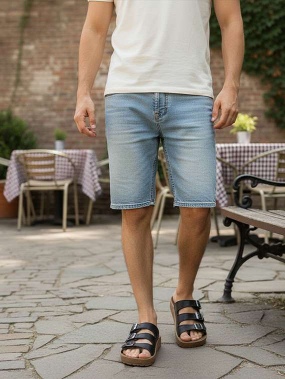 men solid toe seperator sandal - 22186263 -  Standard Image - 3