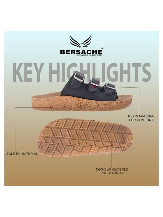 men solid toe seperator sandal - 22186263 -  Standard Image - 5