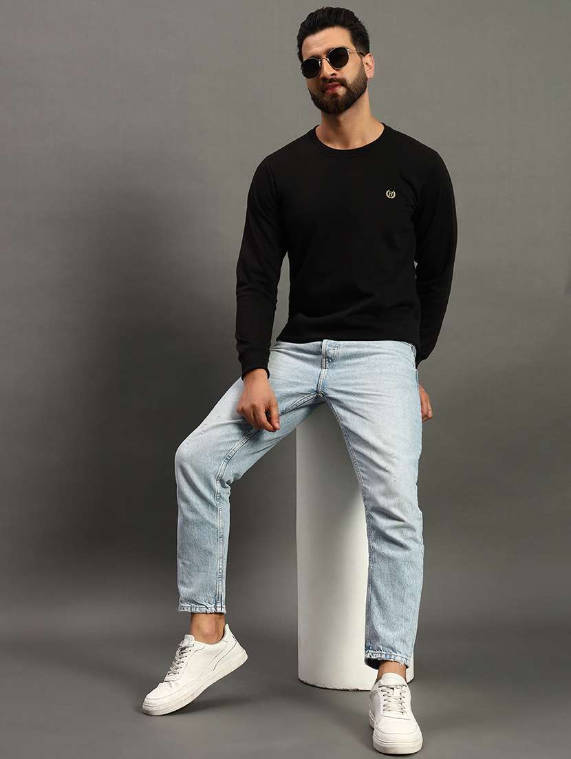men solid long sleeve regular fit sweatshirt - 22186274 -  Standard Image - 3