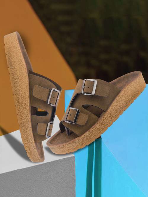 men solid toe seperator sandal - 22186309 -  Standard Image - 0