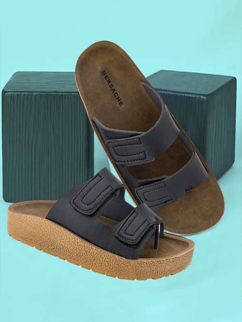 men solid toe seperator sandal - 22186311 -  Standard Image - 0