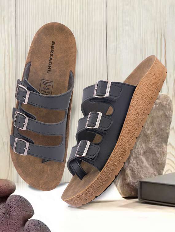 men solid toe seperator sandal