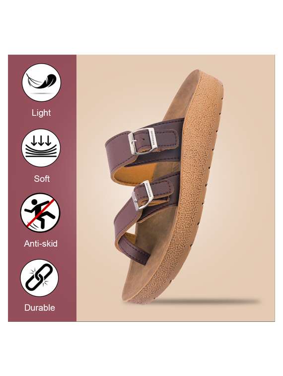 men solid toe seperator sandal - 22186313 -  Standard Image - 5