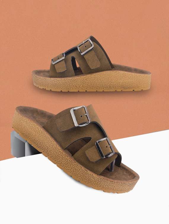 men solid toe seperator sandal