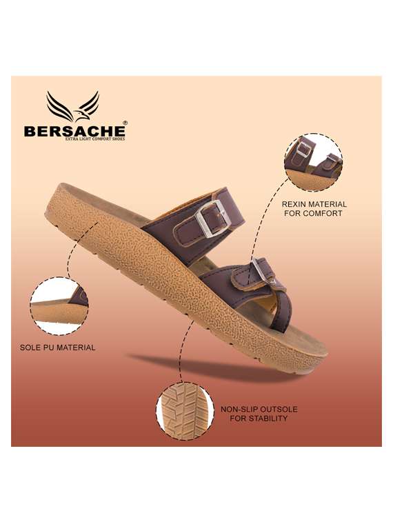 men solid toe seperator sandal - 22186457 -  Standard Image - 5