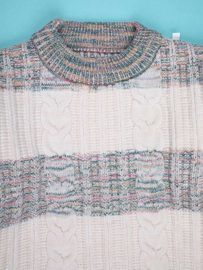 boys strioed long sleeve sweater - 22186559 -  Standard Image - 3