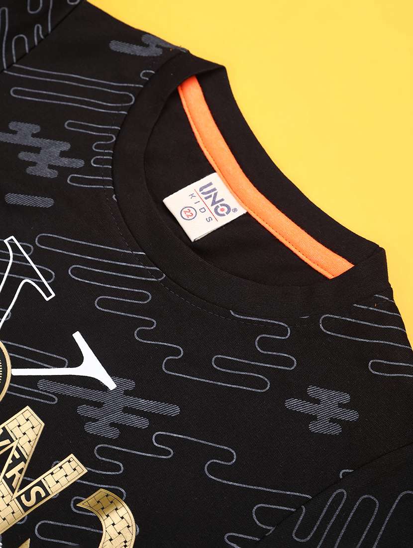 boys printed t-shirt & shorts co-ords set - 22186671 -  Standard Image - 3