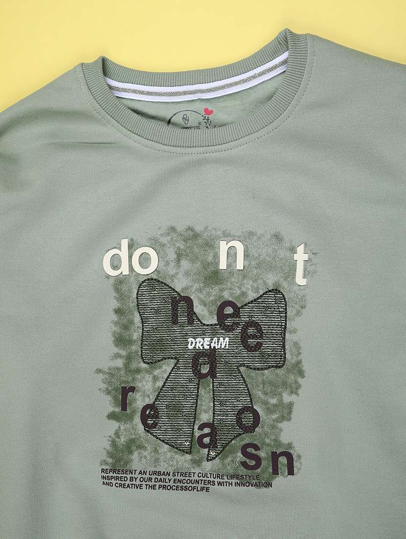 girls printed long sleeve sweatshirt - 22186705 -  Standard Image - 3