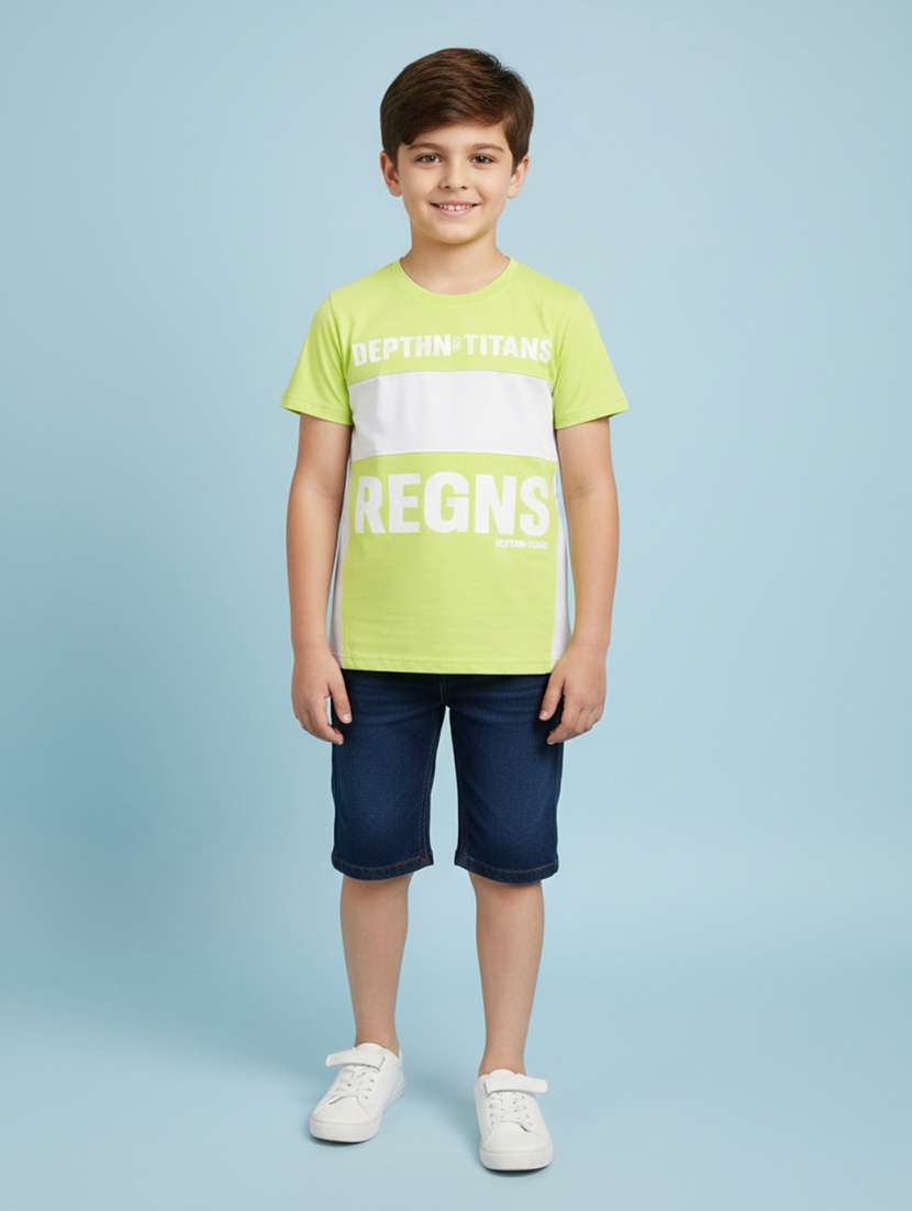 green cotton blend tshirt