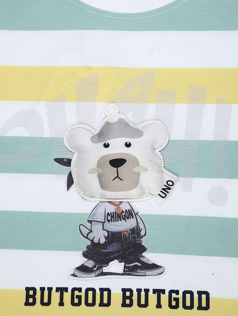 boys striped short sleeve co-ord set - 22186724 -  Standard Image - 3