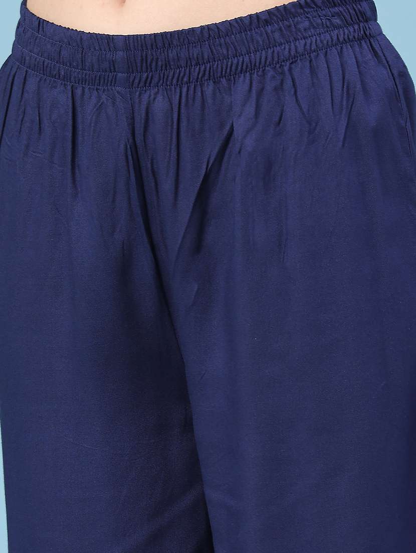 navy blue rayon coord set - 22186812 -  Standard Image - 5