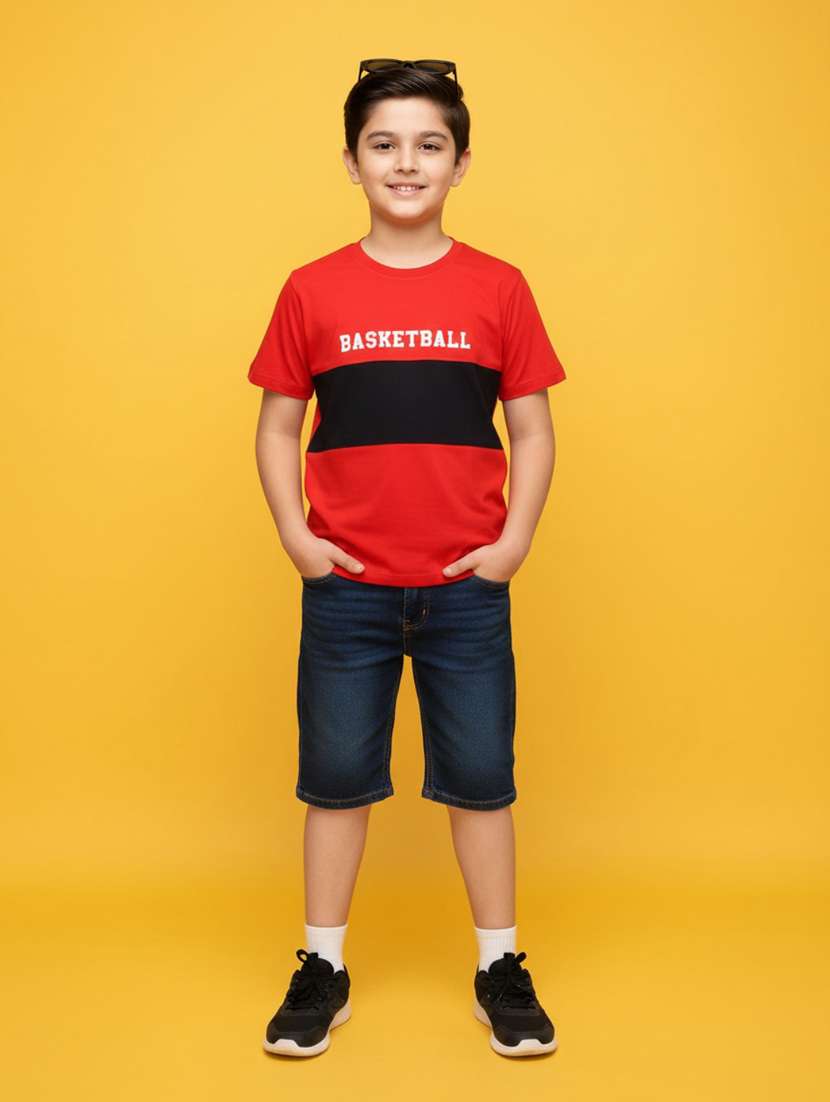 boys printed short sleeve t-shirt