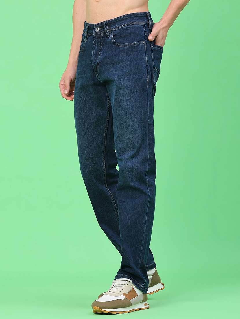 men solid high rise jeans - 22186843 -  Standard Image - 3