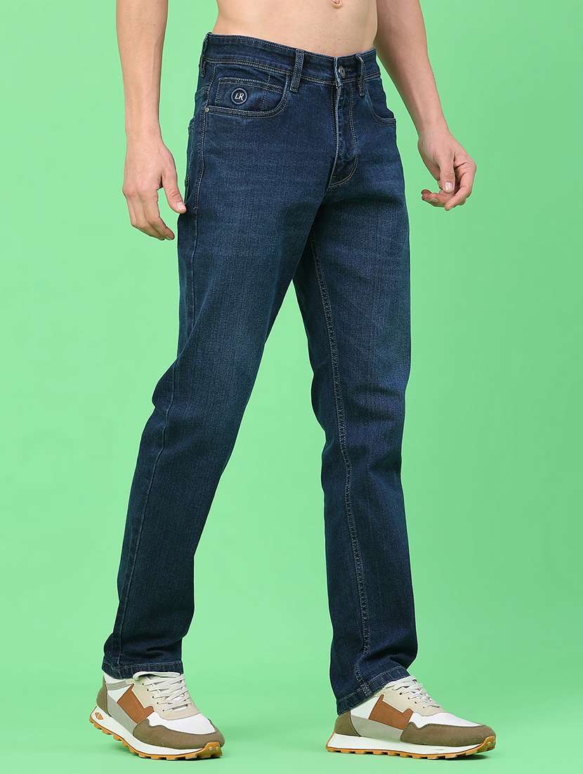 men solid high rise jeans - 22186843 -  Standard Image - 5