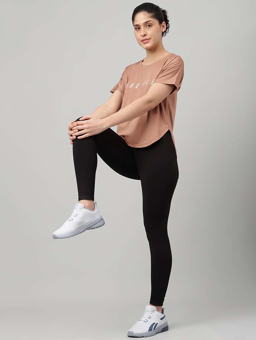 women printed round neck dri-fit t-shirt - 22186887 -  Standard Image - 3