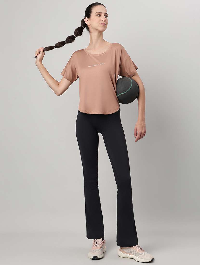 women printed round neck dri-fit t-shirt - 22186890 -  Standard Image - 3