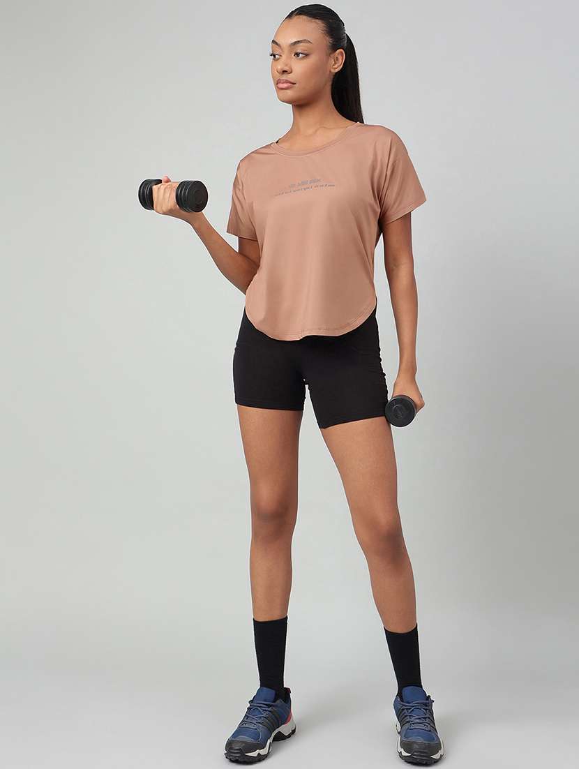 women printed round neck dri-fit t-shirt - 22186902 -  Standard Image - 3