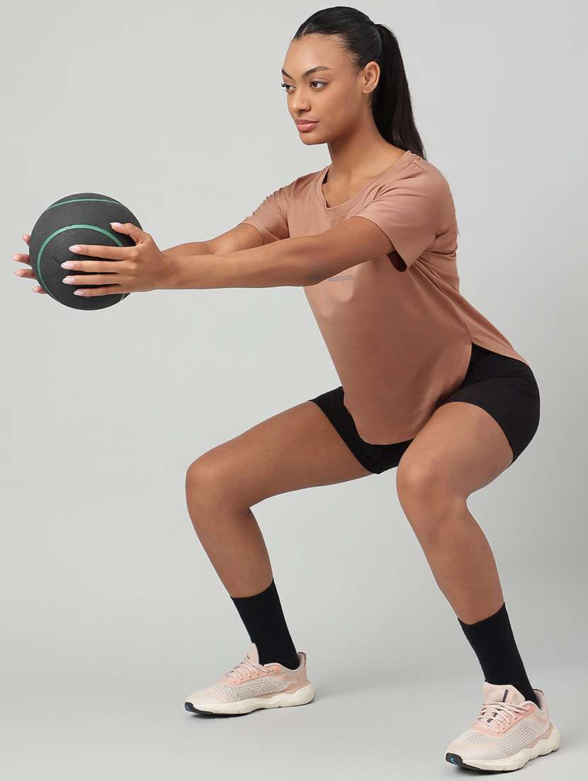 women printed round neck dri-fit t-shirt - 22186909 -  Standard Image - 3