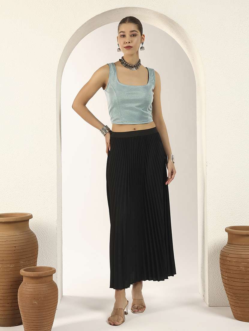 women solid sleeveless stitched blouse - 22186984 -  Standard Image - 3