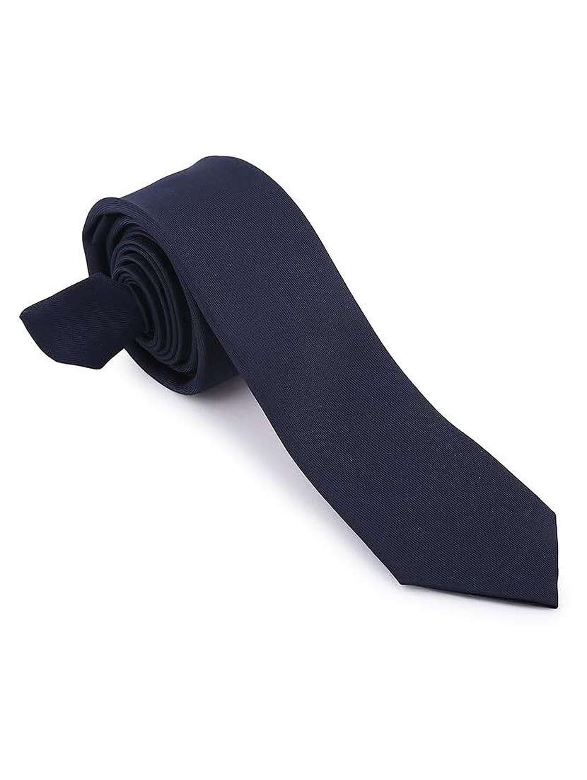 men silk blend solid tie