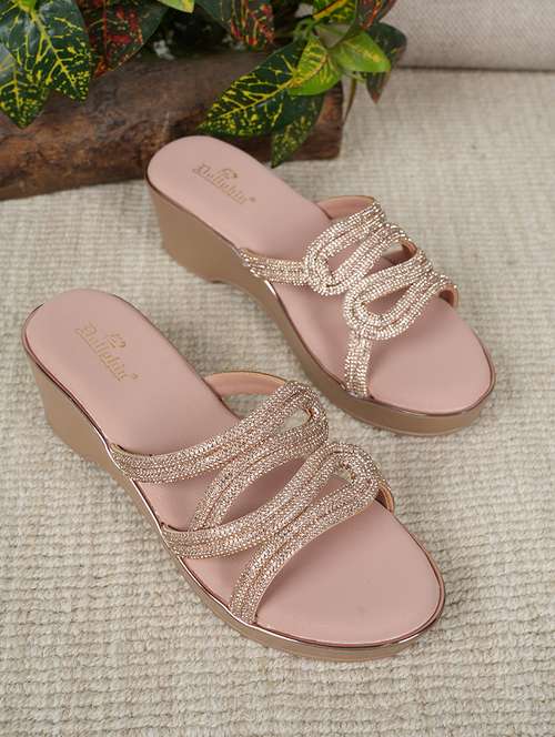 women embellished slip on wedge - 22186997 -  Standard Image - 0