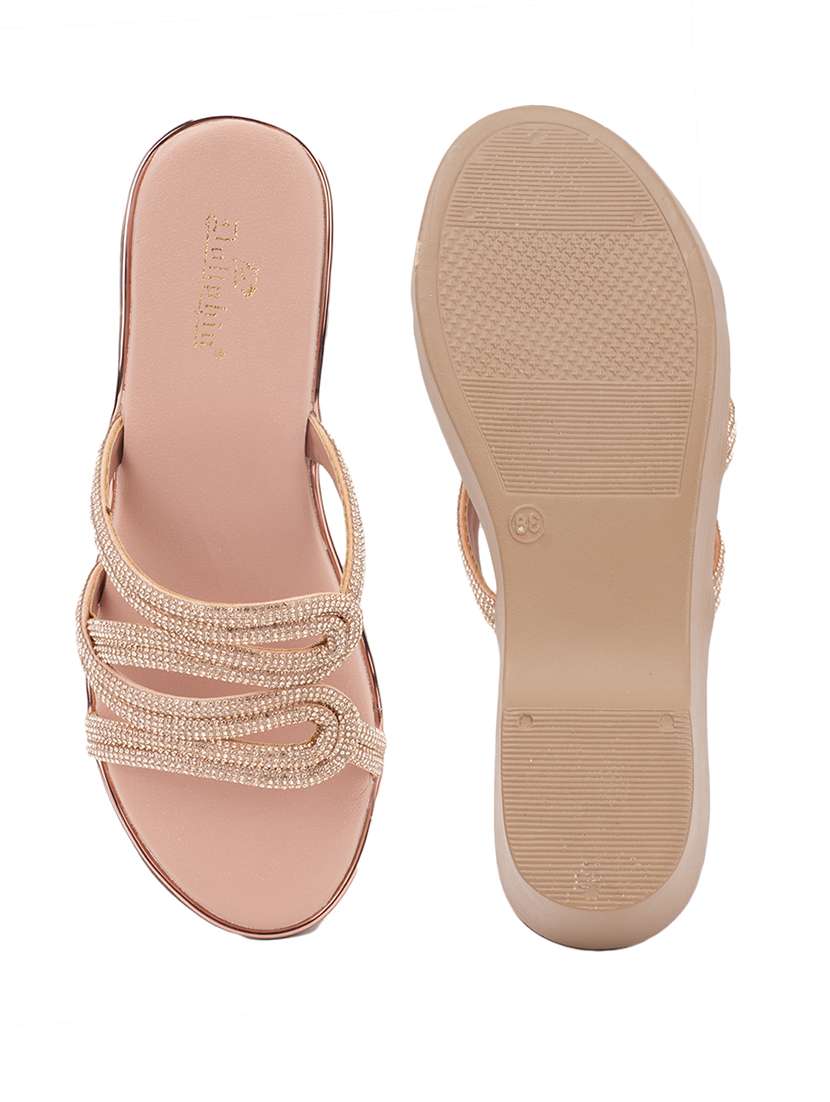 women embellished slip on wedge - 22186997 -  Standard Image - 3