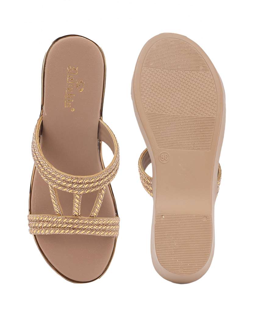 women embellished slip on wedge - 22186998 -  Standard Image - 3