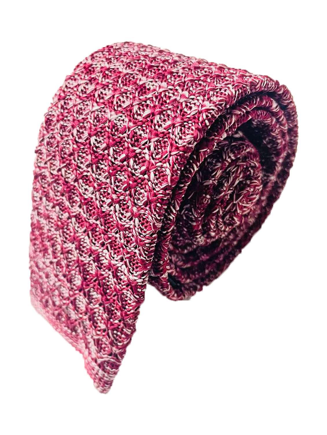 men polyester self design tie