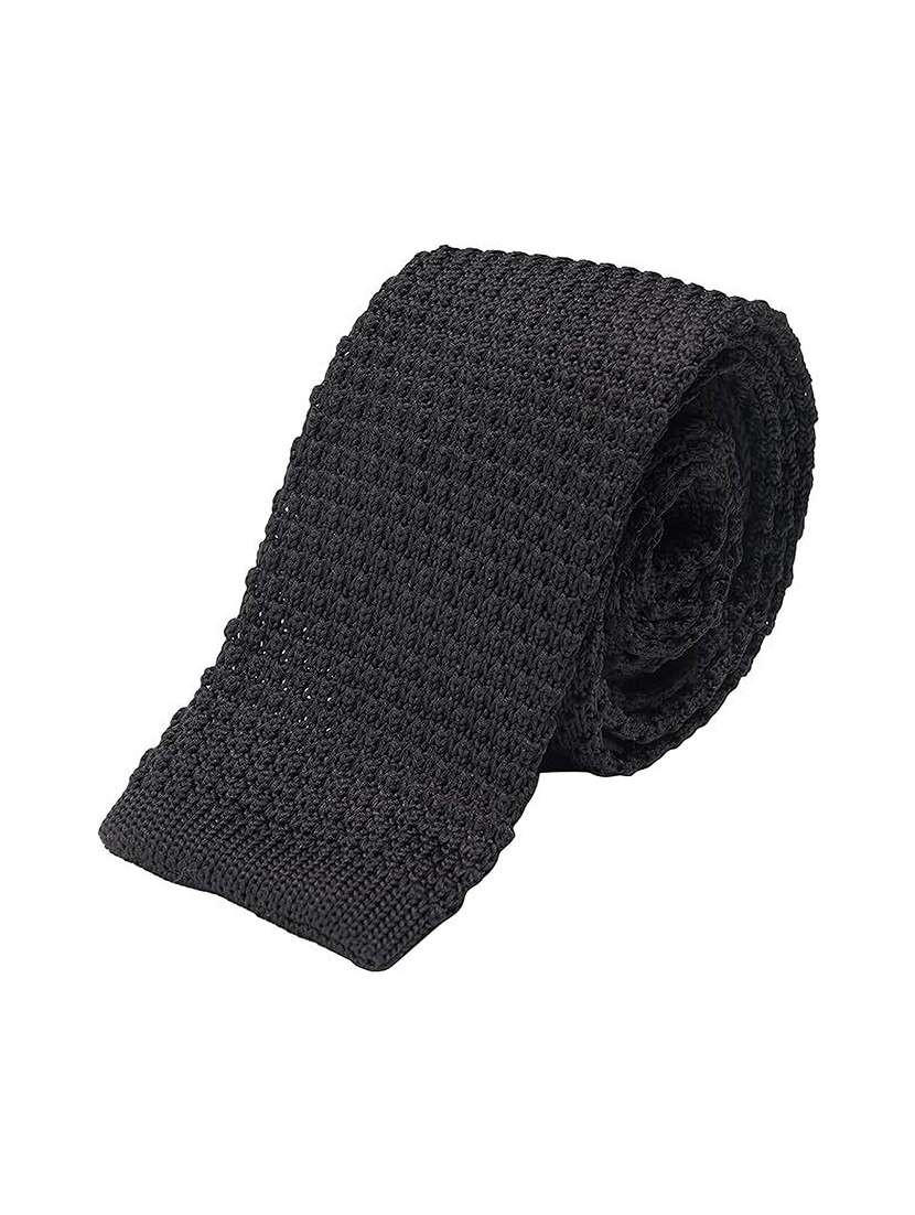 men polyester textured tie