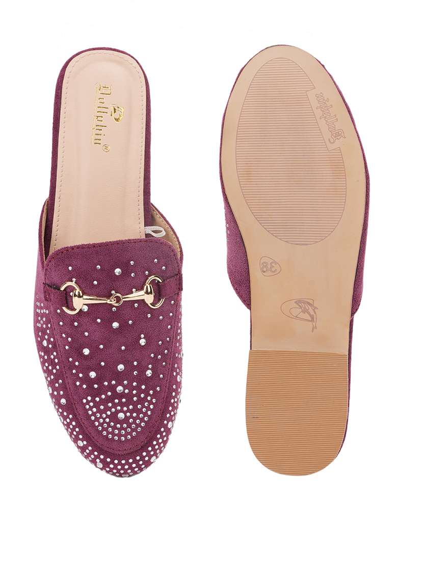 women embellished slip on mule - 22187053 -  Standard Image - 3