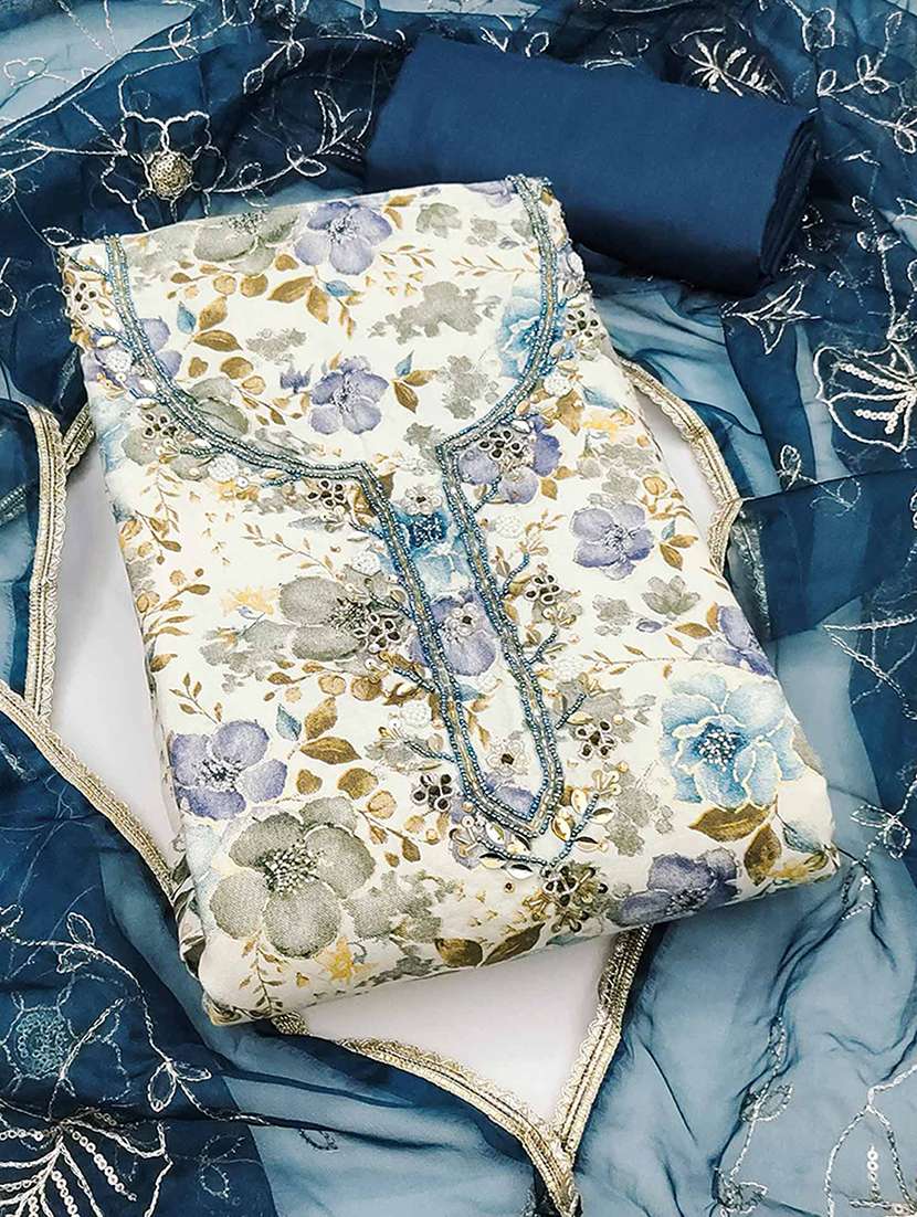 women floral embroidered unstitched suit set - 22187061 -  Zoom Image - 0