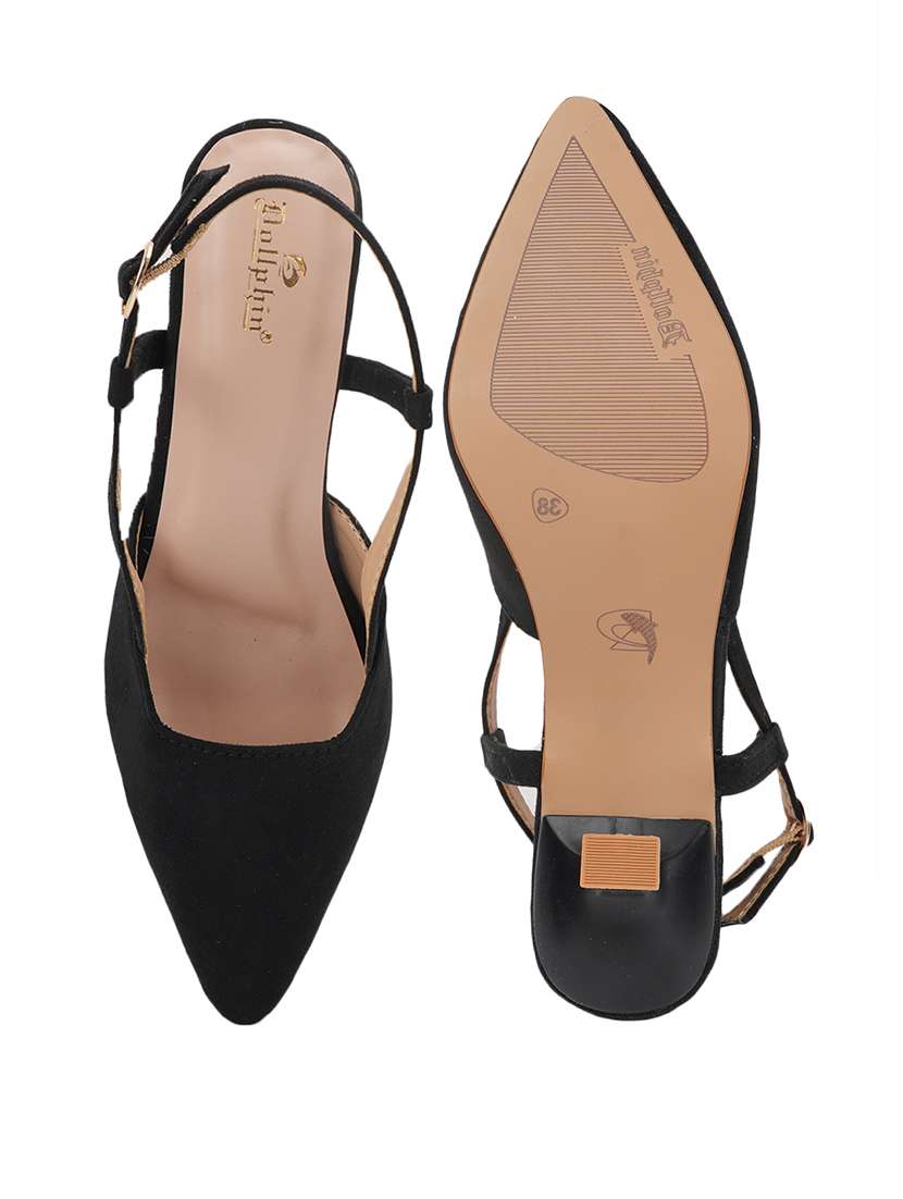 women black slip on sandal - 22187120 -  Standard Image - 3