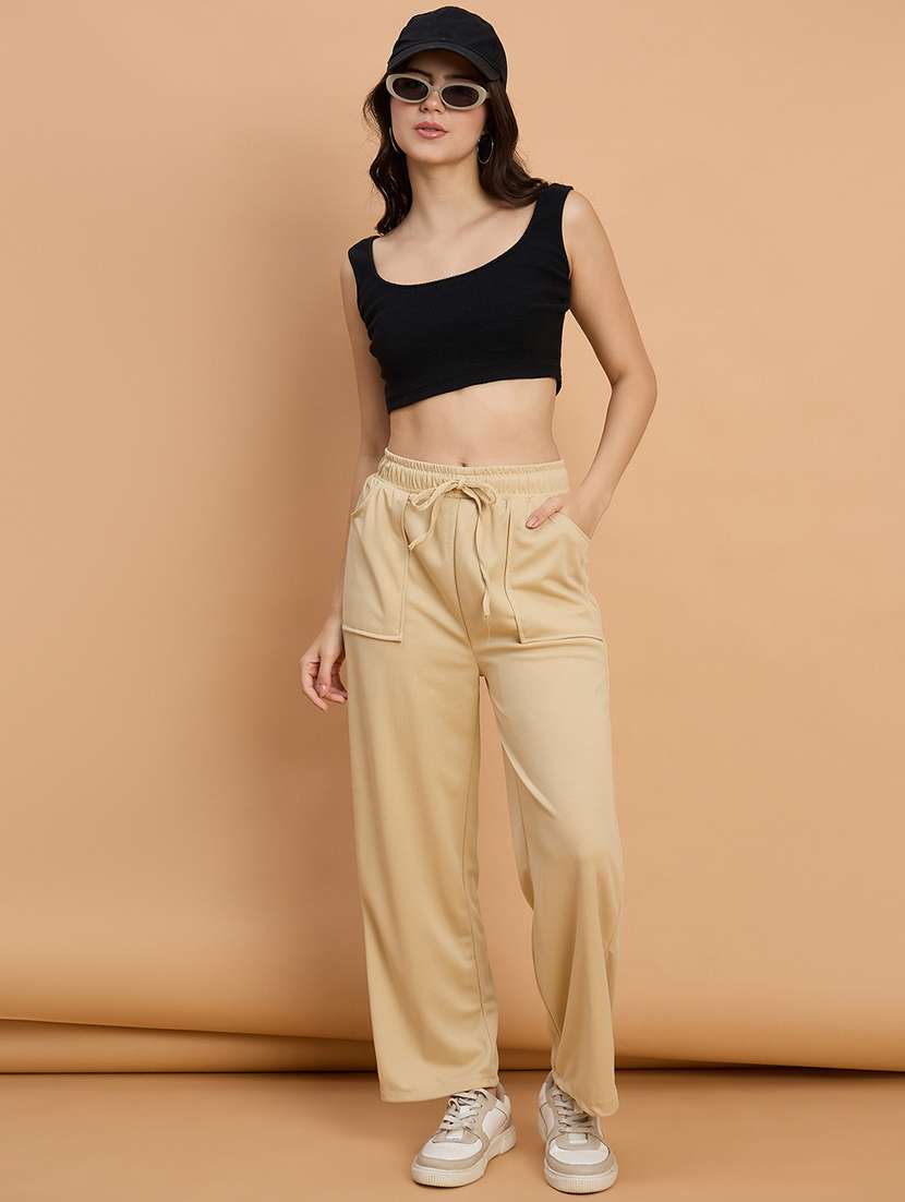 women pack of 2 solid mid rise cargo - 22187130 -  Standard Image - 5