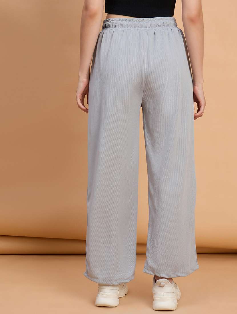 women pack of 2 solid high rise track pant - 22187138 -  Standard Image - 3