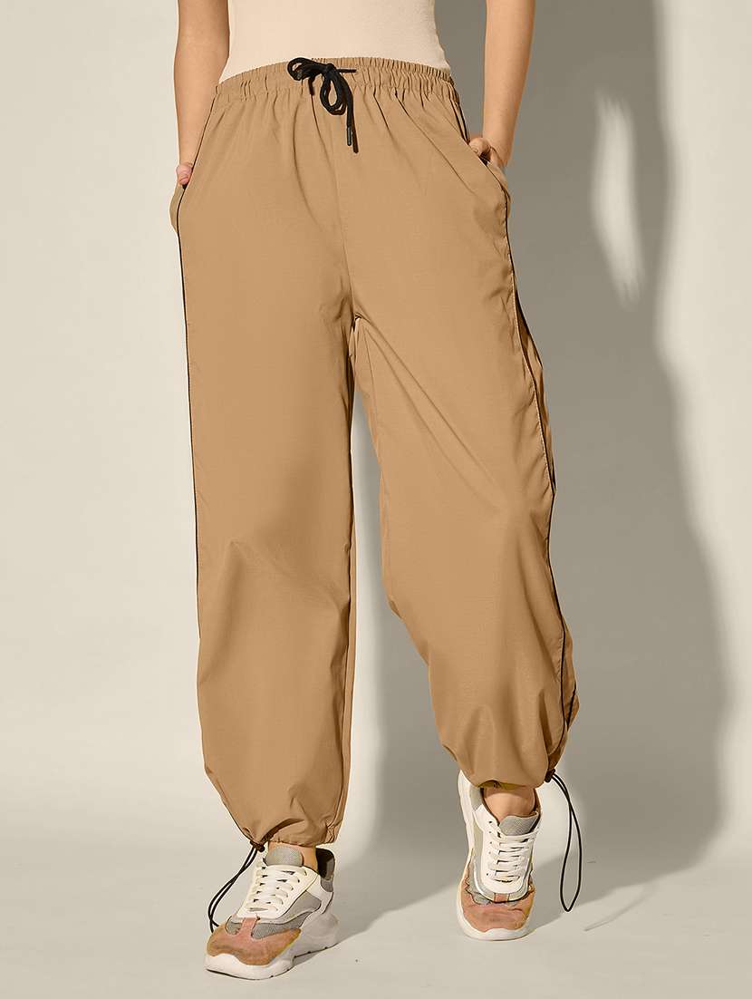 women pack of 2 solid relaxed fit track pant - 22187168 -  Standard Image - 3